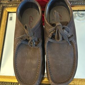 Clark’s Stinson lo dark beeswax brown leather lace up chukka boot